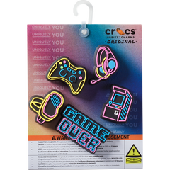 Lights Up Neon Gamer 5 Pack Jibbitz™ charms - Crocs