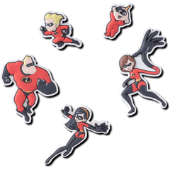 Pixar Incredibles 5 Pack Jibbitz charm - Crocs