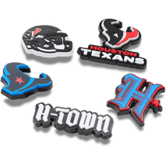 NFL Houston Texans 5 Pack Jibbitz Shoe Charm - Crocs