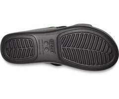 Women Crocs Monterey Strappy Wedge Black | Crocs Sandals