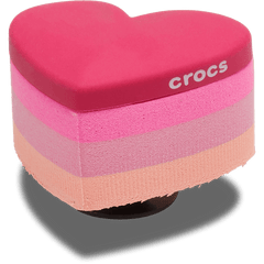 Stacked Pink Heart Jibbitz™ charms - Crocs