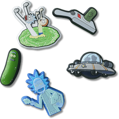Rick and Morty 5 Pack Jibbitz™ charms - Crocs