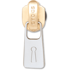 Gold and Silver Zipper Jibbitz™ charms - Crocs