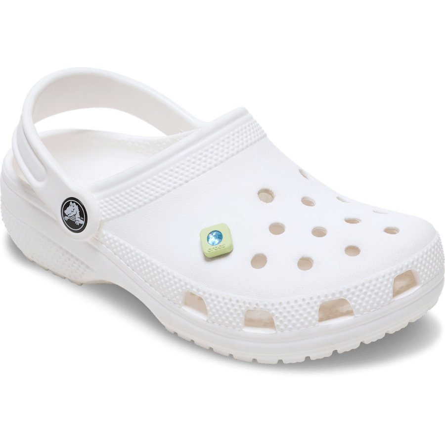 Green PVC Square SMT Gem Jibbitz™ charms - Crocs