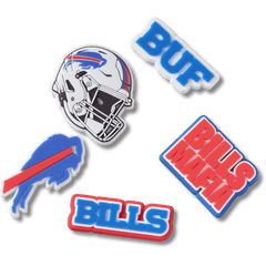 NFL Buffalo Bills 5 Pack Jibbitz Shoe Charm - Crocs