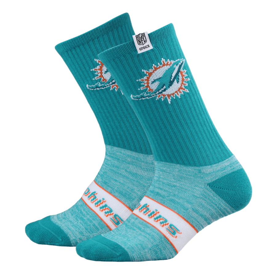NFL Miami Dolphins Crocs Socks - Crocs - US 3175