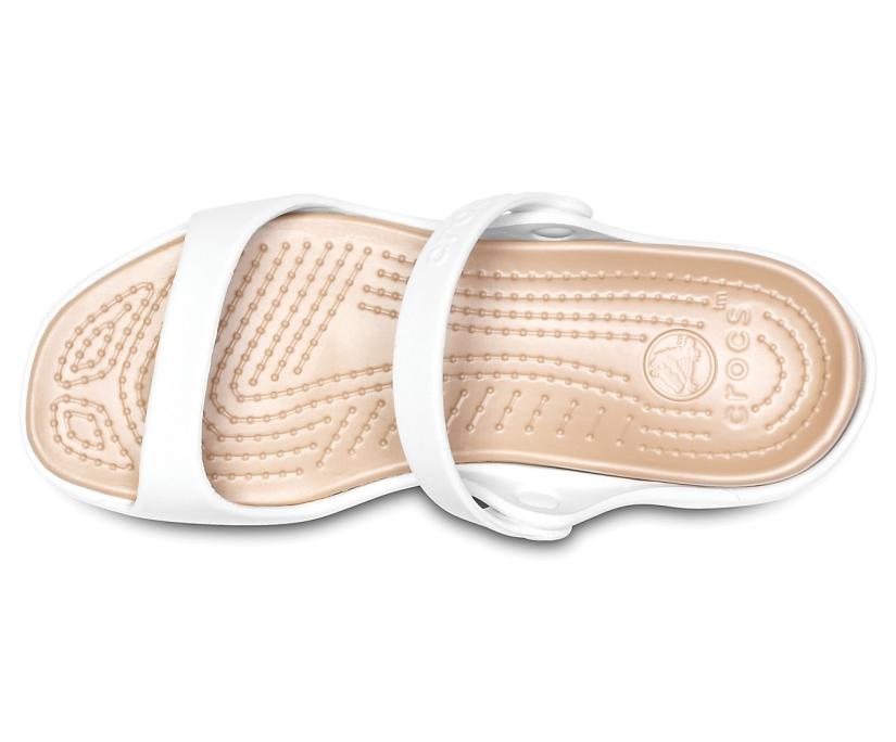 Women Cleo Sandal Oyster / Gold | Crocs Sandals