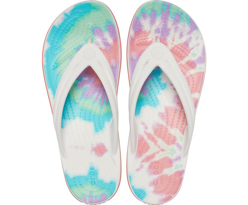 Women Crocband™ Tie-Dye Flip Fresco / Multi | Crocs Flip-Flops