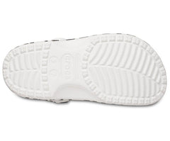 Women/Men Classic Animal Print Clog White / Zebra Print | Crocs Clogs